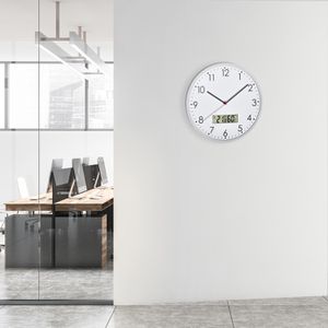 Produktbild für Wanduhr TFA 60.3048.02, Kunststoff, analog, Quarzuhr