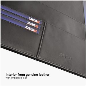Produktbild für Schreibmappe DESQ 3692 Business Classy, schwarz, Echt Leder