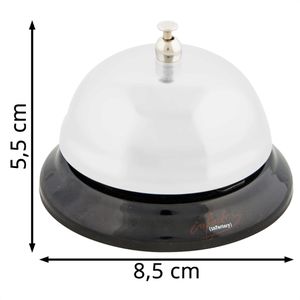 Produktbild für Tischglocke Böttcher-AG silber, 5,5 x 8,5 cm