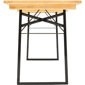 Produktbild für Bierzeltgarnitur RUKU1952 204511, Fichte / schwarz