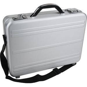 Produktbild für Aktenkoffer Alumaxx 45188 Mercato, silber, mit Laptopfach