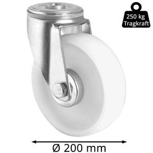 Produktbild für Schwerlastrolle CASCOO Serie N0N0, Lenkrolle