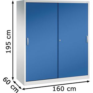 Produktbild für Werkzeugschrank CP-Möbel 2169-00, aus Metall, grau / blau