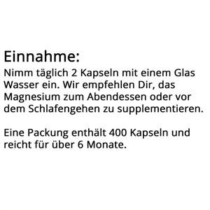 Produktbild für Magnesium gloryfeel Oxid, 400 Kapseln