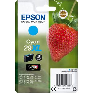 Produktbild für Tinte Epson 29XL C13T299240 Erdbeere, cyan