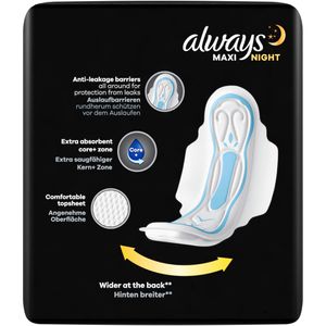 Produktbild für Damenbinden always Maxi Night, Größe 3