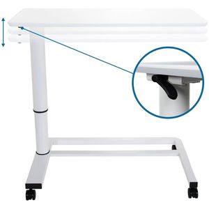Produktbild für Beistelltisch hJh-OFFICE Stand II 830054, weiß, Holz / Metall
