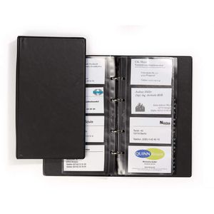 Produktbild für Visitenkartenmappe Durable 244101 Visifix Economy, schwarz, A5
