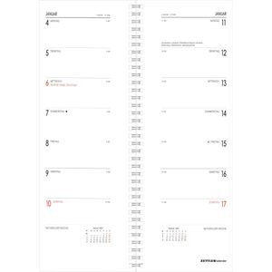 Produktbild für Vormerkbuch Zettler 718-0700, Recycling, weißes Softcover