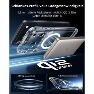 Produktbild für Handyhülle ESR Classic Hybrid HaloLock, MagSafe, transparent