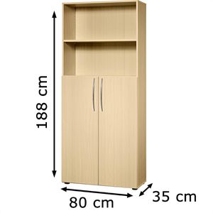 Produktbild für Kombischrank Hammerbacher Basic 4770, ahorn