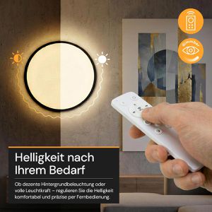 Produktbild für LED-Panel Enovalite ELED300218, schwarz, Ø 50 cm