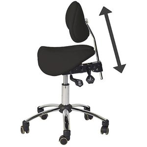 Produktbild für Drehhocker Teqler T135365SW, mit Sattelsitz