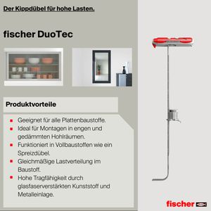 Produktbild für Schrauben-Dübel-Set Fischer 542591, DuoTec 12 S PH