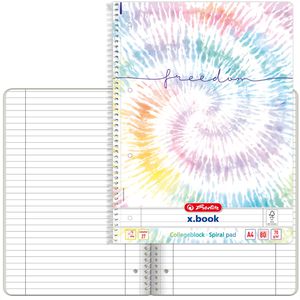 Produktbild für Collegeblock Herlitz New Batik Freedom, 400173292, A4