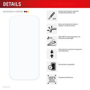 Produktbild für Displayschutzfolie Displex Real Glass, 10H
