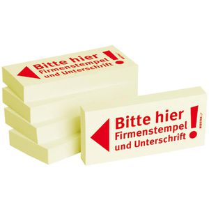 Produktbild für Haftmarker BIZSTIX Firmenstempel und Unterschrift