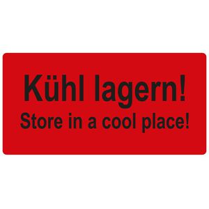 Hinweisetiketten Böttcher-AG Kühl lagern