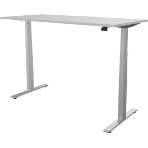 Produktbild für Schreibtisch fm-Büromöbel fouraction lichtgrau / silber