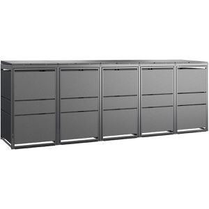Produktbild für Mülltonnenbox MBOX24 Modern, Metall