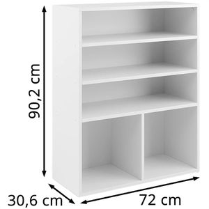 Produktbild für Bücherregal Vicco Luigi, weiß