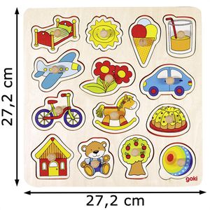 Produktbild für Motorikspielzeug Goki 57576, Schaukelpferd &amp; Ball