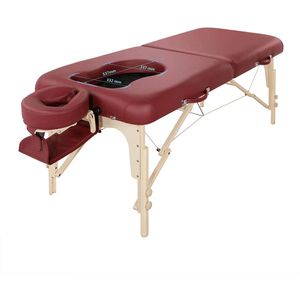 Produktbild für Massageliege Master-Massage Eva aus Holz, klappbar, Armauflage