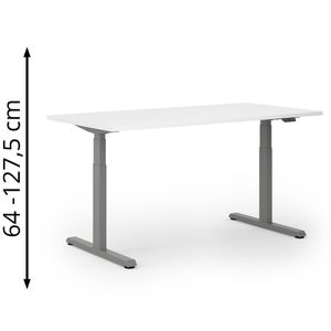 Produktbild für Schreibtisch Actiforce Pro 1050 lite, weiß / anthrazit