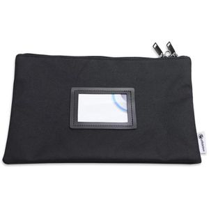 Banktasche effektivo 11129, schwarz, Canvas