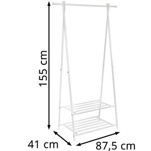 Produktbild für Garderobenständer Songmics HSR05W, weiß