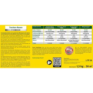 Produktbild für Rasensamen Wolf-Garten L-TP 50 Trocken-Rasen