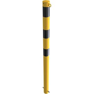 Produktbild für Absperrpfosten Schake 476BG/1, 1 Öse, schwarz/gelb, Metall