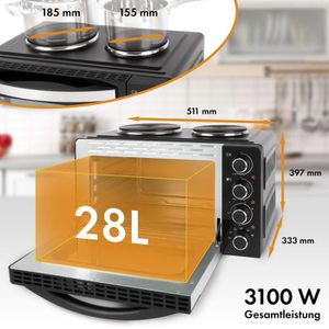 Produktbild für Minibackofen Clatronic Kleinküche KK 3786
