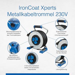 Produktbild für Kabeltrommel as-Schwabe 22725 Iron Coat Xperts 25m