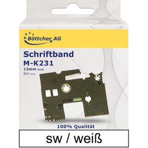 Schriftband Böttcher-AG für Brother M-K231, 12mm