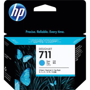 Tinte HP 711, CZ134A, 3x cyan