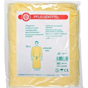 Produktbild für Schutzkittel Nobamed Besucherkittel, gelb