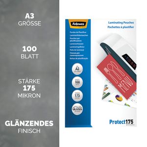 Produktbild für Laminierfolien Fellowes 53088, DIN A3