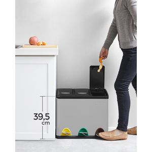 Produktbild für Mülleimer Songmics LTB24L, silber