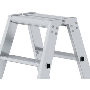 Produktbild für Stehleiter MUNK 43805, nivello-Leiterfüße, beidseitig begehbar