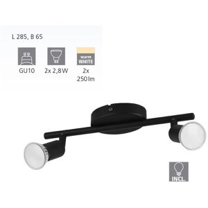 Produktbild für Deckenstrahler Eglo Buzz, schwarz mit LED