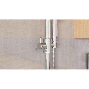 Produktbild für Duschsystem EISL Duschset zum Kleben, verchromt