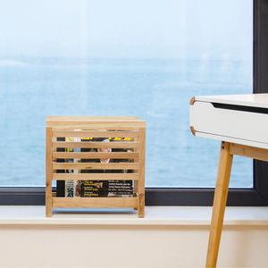 Produktbild für Zeitungsständer Relaxdays aus Massivholz