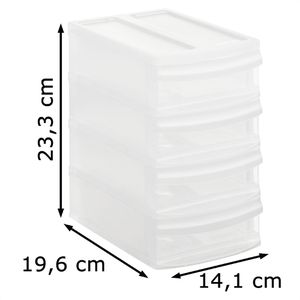 Produktbild für Schubladenbox Rotho 111470009, Systemix Tower XS