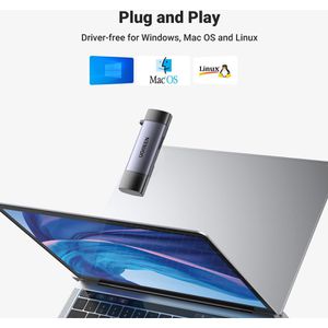 Produktbild für Kartenleser UGREEN 50706, 2 in 1, USB &amp; USB-C 3.0