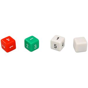 Produktbild für Würfel Betzold 82054, Würfelkoffer, bunt, Set