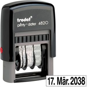 Datumstempel Trodat Printy 4820, schwarz, selbstfärbend