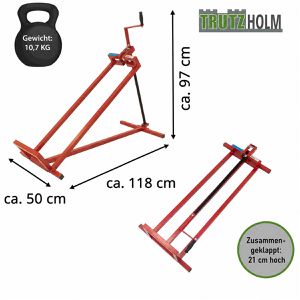 Produktbild für Hebebühne Trutzholm 34230, rot, für Rasenmähertraktor