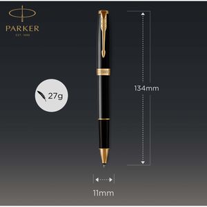Produktbild für Tintenroller Parker Sonnet Black Lacquer G.C.