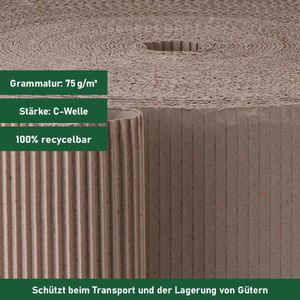 Produktbild für Wellpappe BB-Verpackungen Rolle, braun